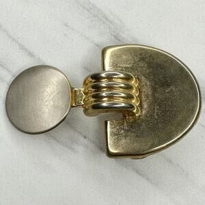 Vintage Gold and Silver Tone Belt Buckle Piece ✨